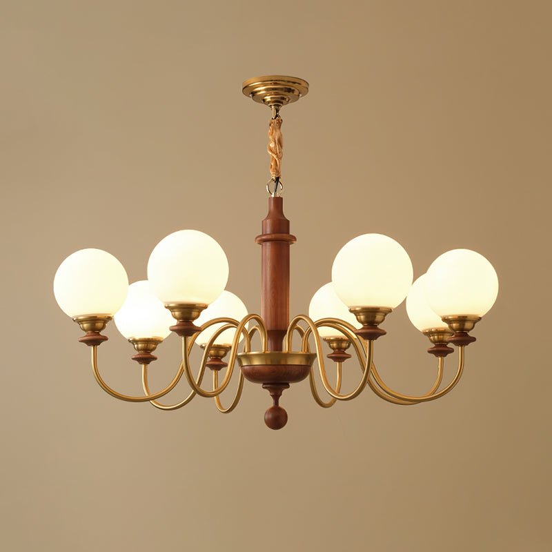 Colonial Grace Chandelier - Elegant Design with Adjustable Height & Cr