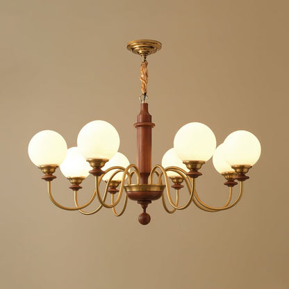 Colonial Grace Chandelier - Elegant Design with Adjustable Height & Cr