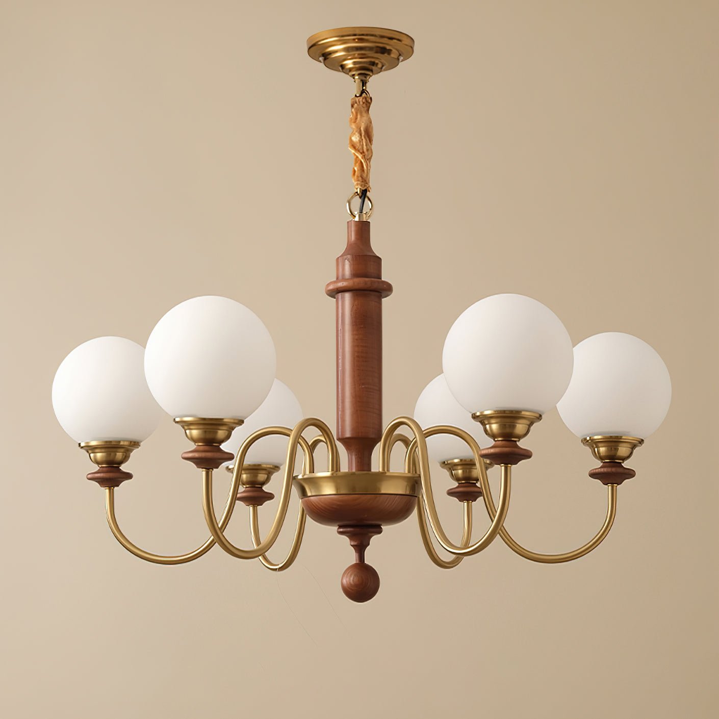 Colonial Grace Chandelier - Elegant Design with Adjustable Height & Cr