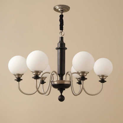 Colonial Grace Chandelier - Elegant Design with Adjustable Height & Cr