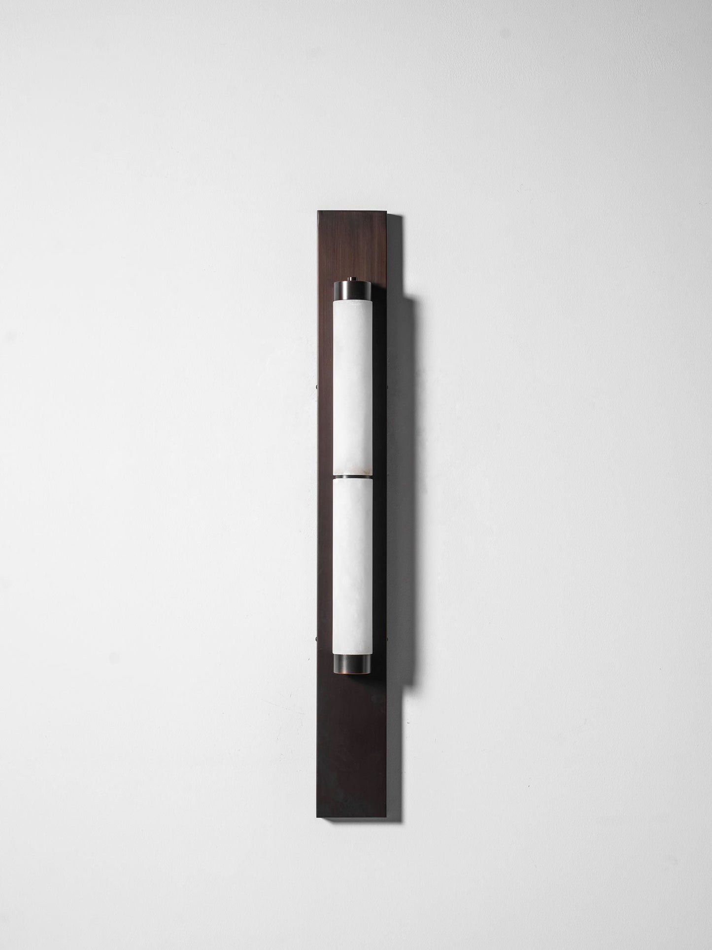 Columnar Alabaster Sconce - Elegant Wall Light with Warm Glow & Durabl