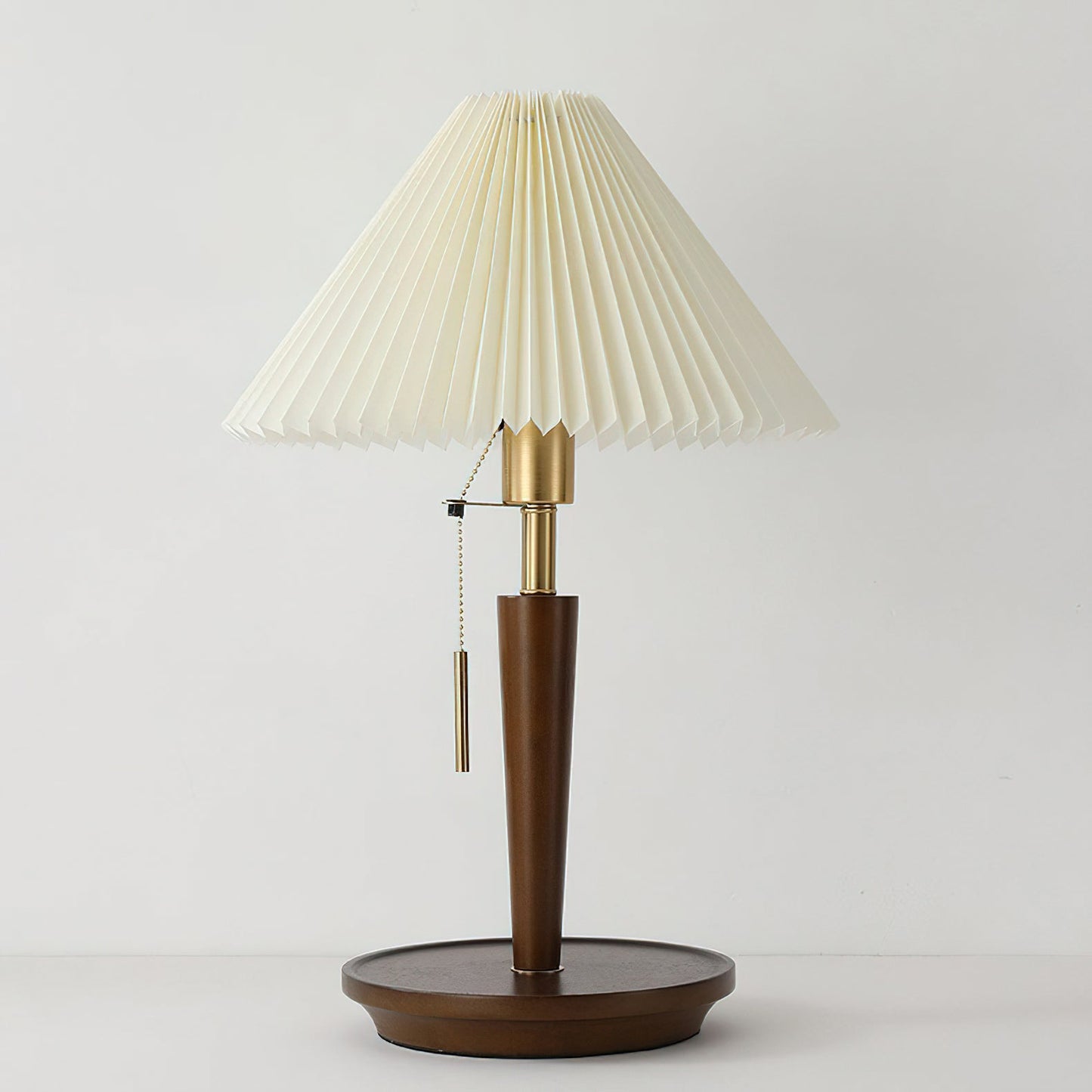 Cone Pleated Fabric Table Lamp - Soft Lighting & Adjustable Height