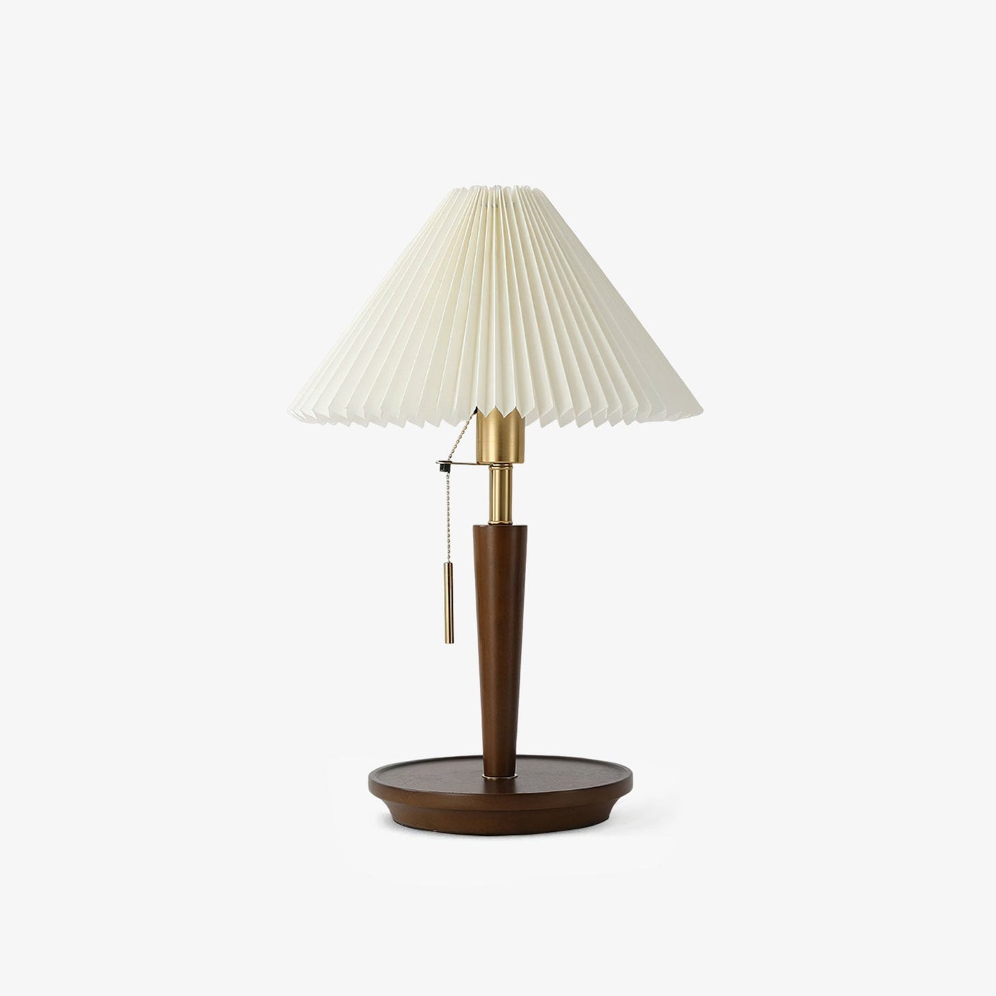 Cone Pleated Fabric Table Lamp - Soft Lighting & Adjustable Height