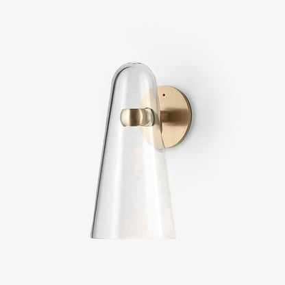 Elegant Conical Glass Wall Lamp - Soft Ambient Lighting & Energy Effic