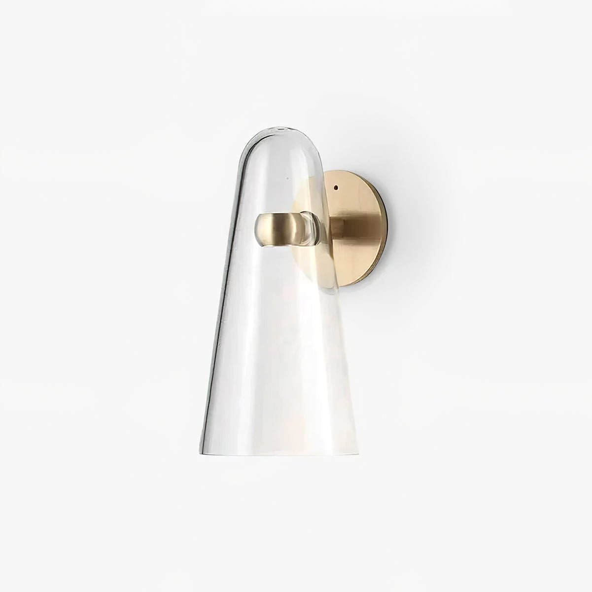 Elegant Conical Glass Wall Lamp - Soft Ambient Lighting & Energy Effic