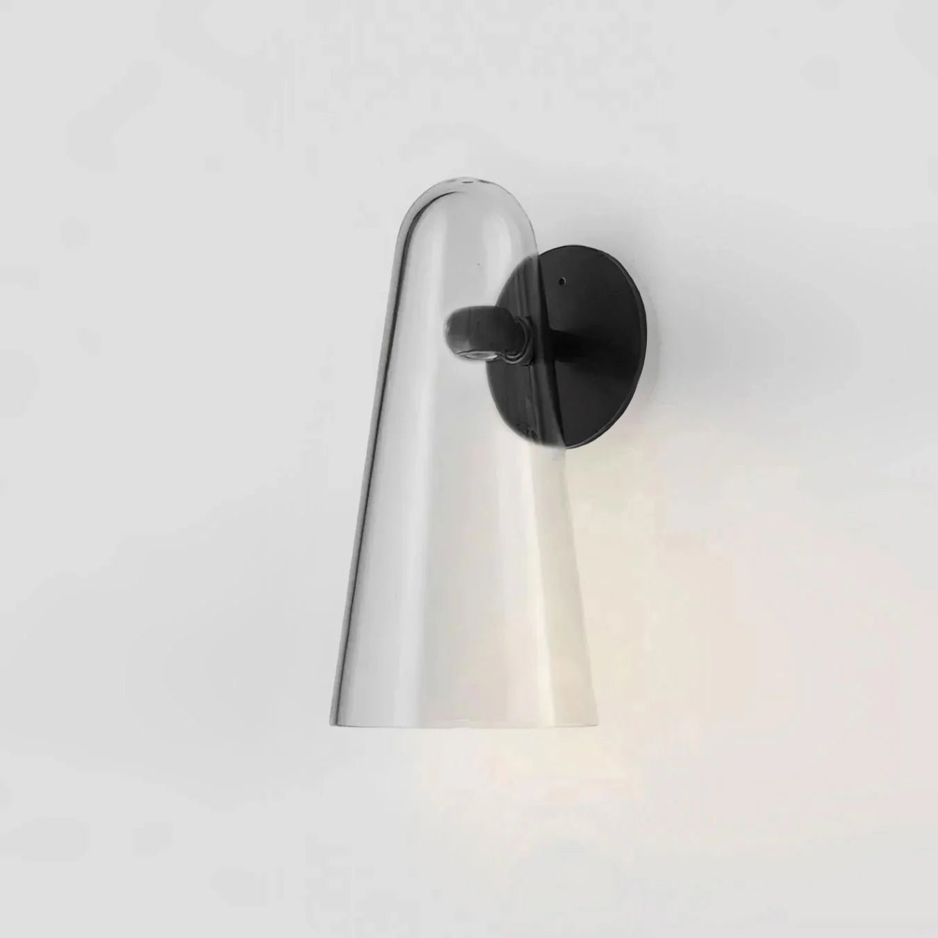 Elegant Conical Glass Wall Lamp - Soft Ambient Lighting & Energy Effic