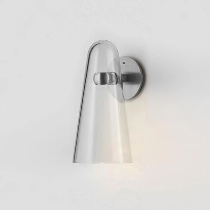 Elegant Conical Glass Wall Lamp - Soft Ambient Lighting & Energy Effic