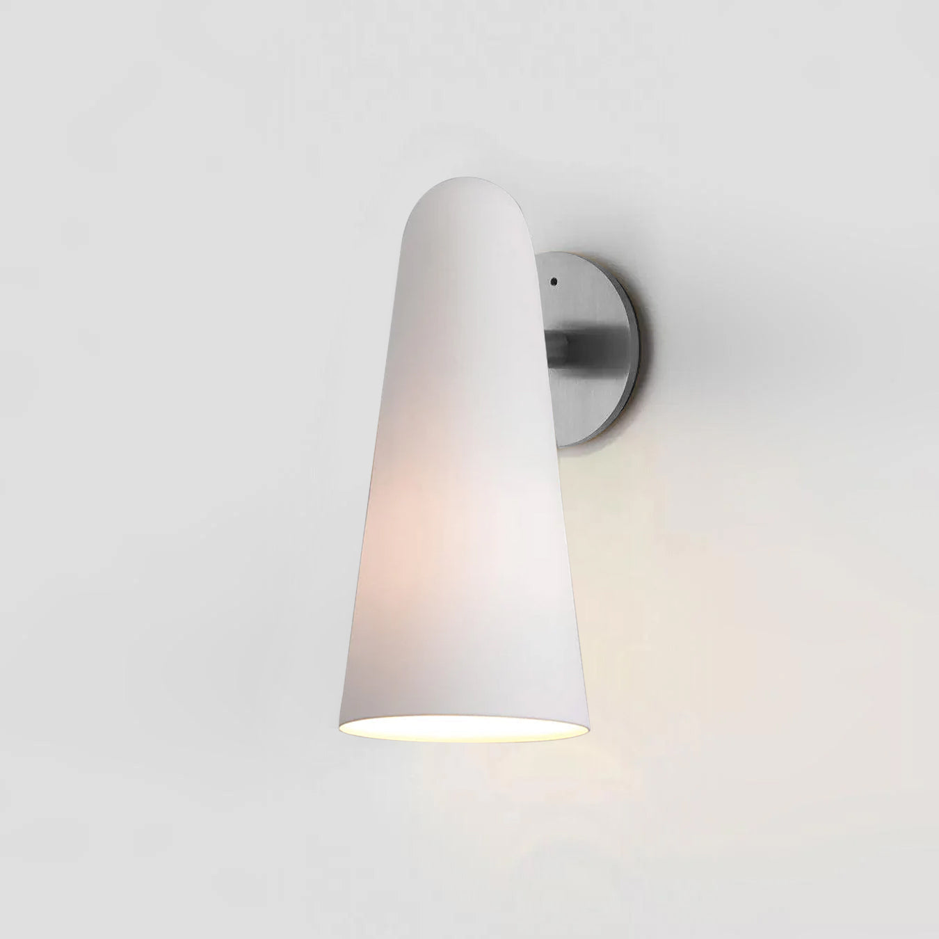 Elegant Conical Glass Wall Lamp - Soft Ambient Lighting & Energy Effic