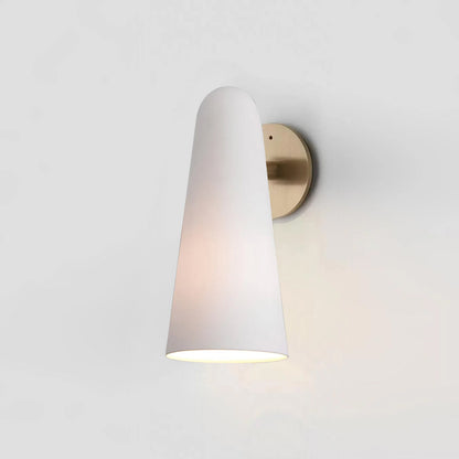 Elegant Conical Glass Wall Lamp - Soft Ambient Lighting & Energy Effic