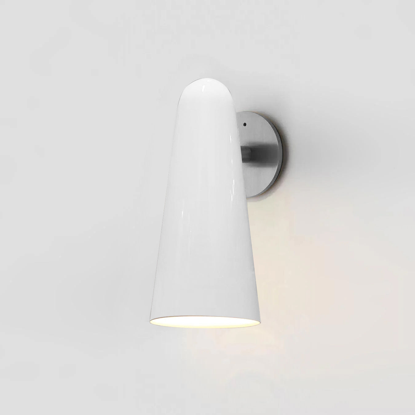 Elegant Conical Glass Wall Lamp - Soft Ambient Lighting & Energy Effic