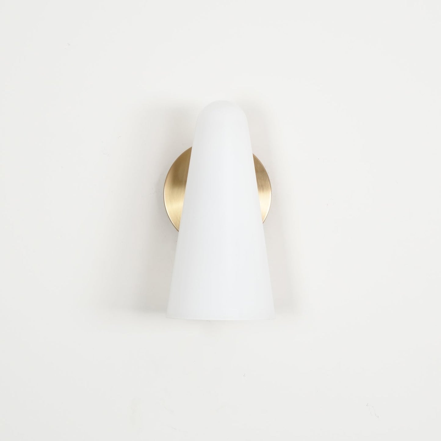 Elegant Conical Glass Wall Lamp - Soft Ambient Lighting & Energy Effic