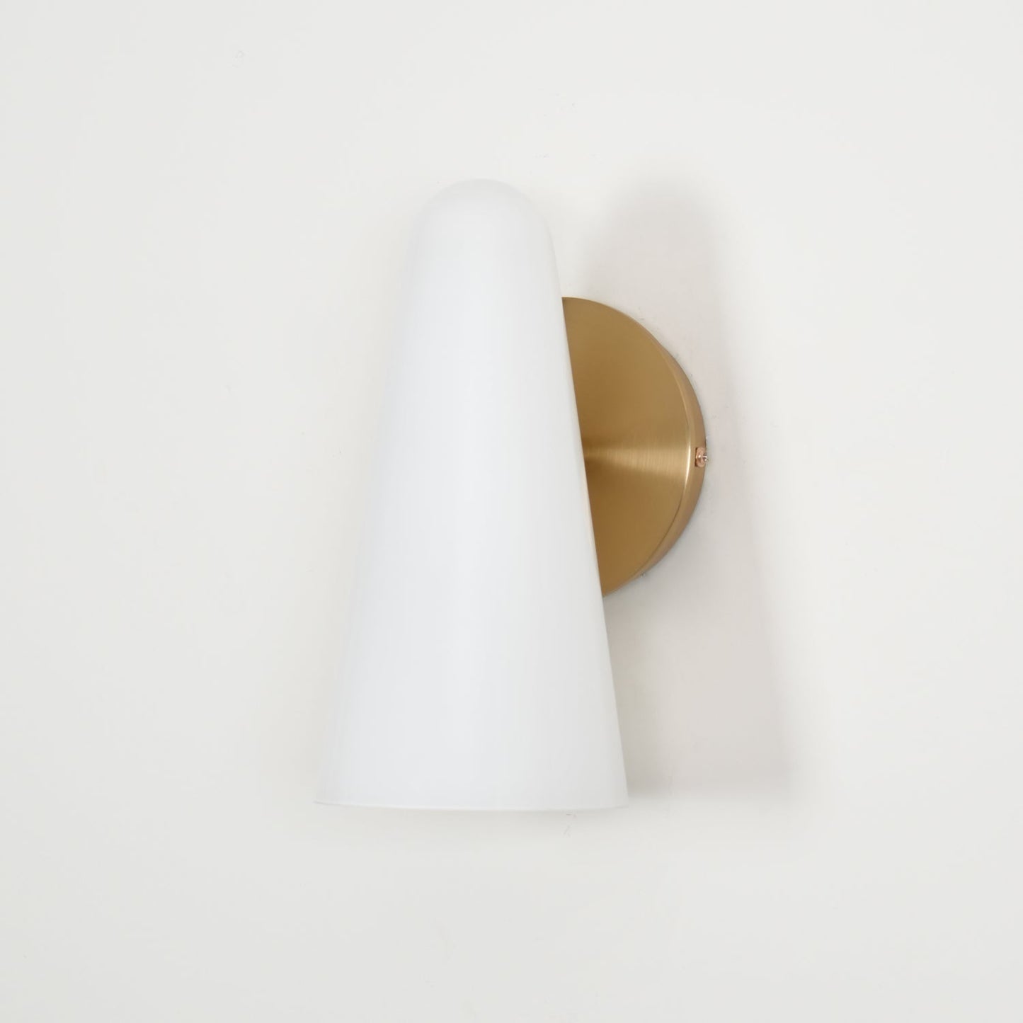 Elegant Conical Glass Wall Lamp - Soft Ambient Lighting & Energy Effic