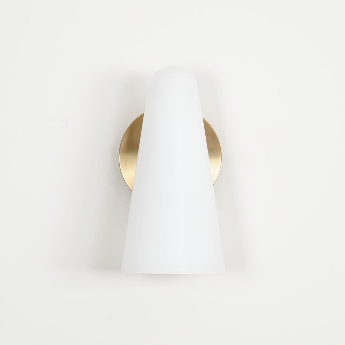Elegant Conical Glass Wall Lamp - Soft Ambient Lighting & Energy Effic