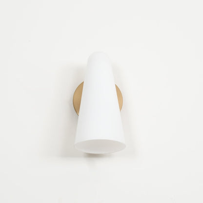 Elegant Conical Glass Wall Lamp - Soft Ambient Lighting & Energy Effic