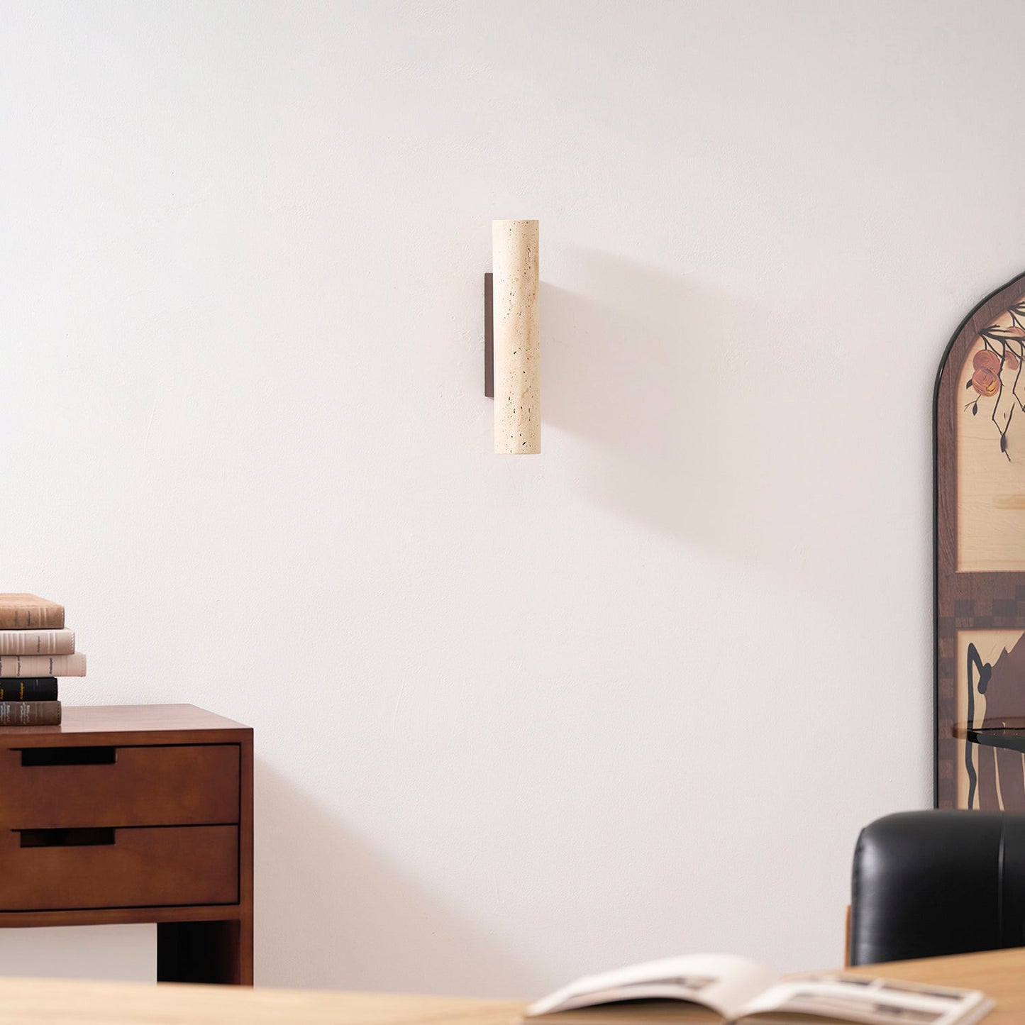 Solis Column Wall Lamp - Modern Design, Adjustable LED Brightness