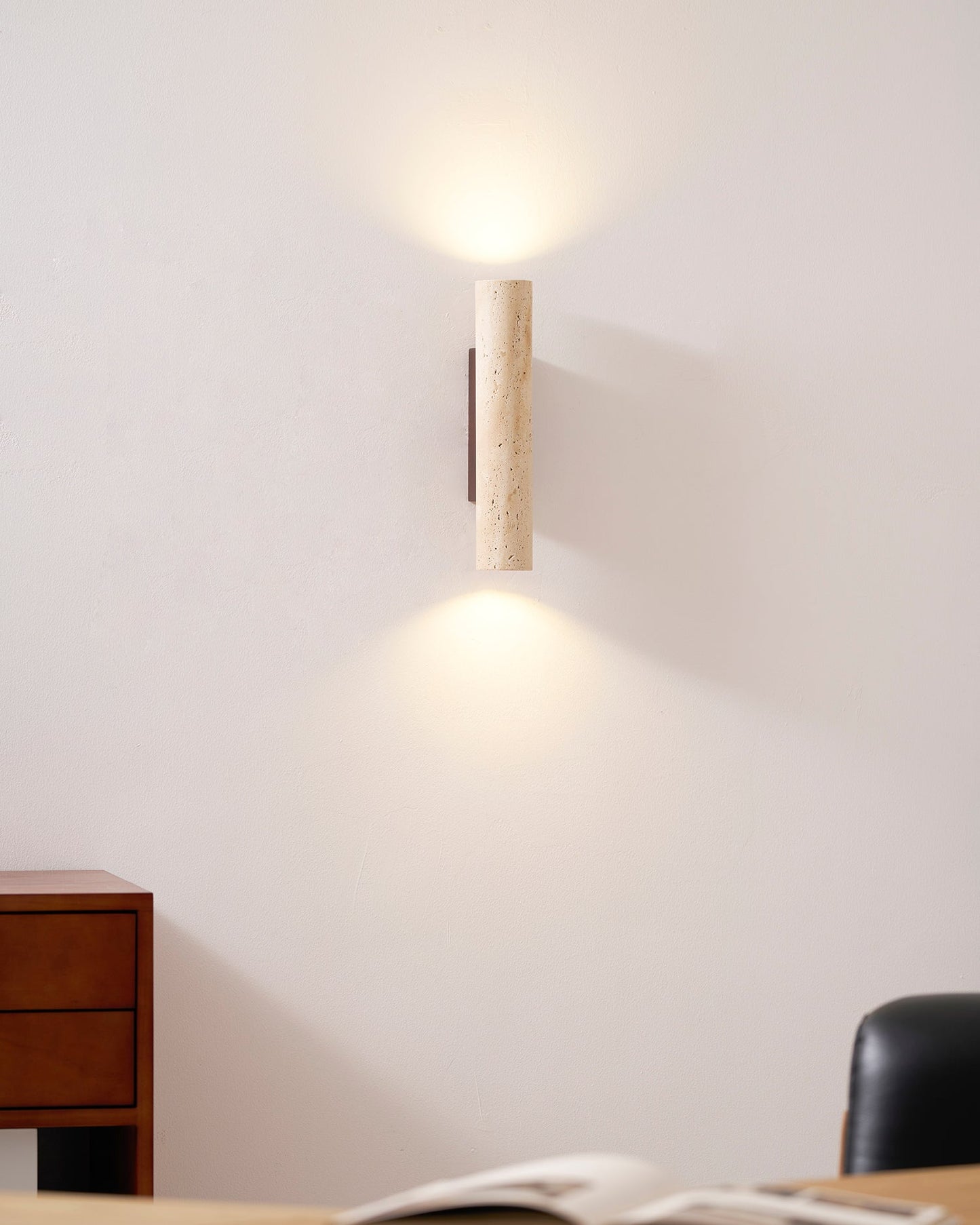 Solis Column Wall Lamp - Modern Design, Adjustable LED Brightness