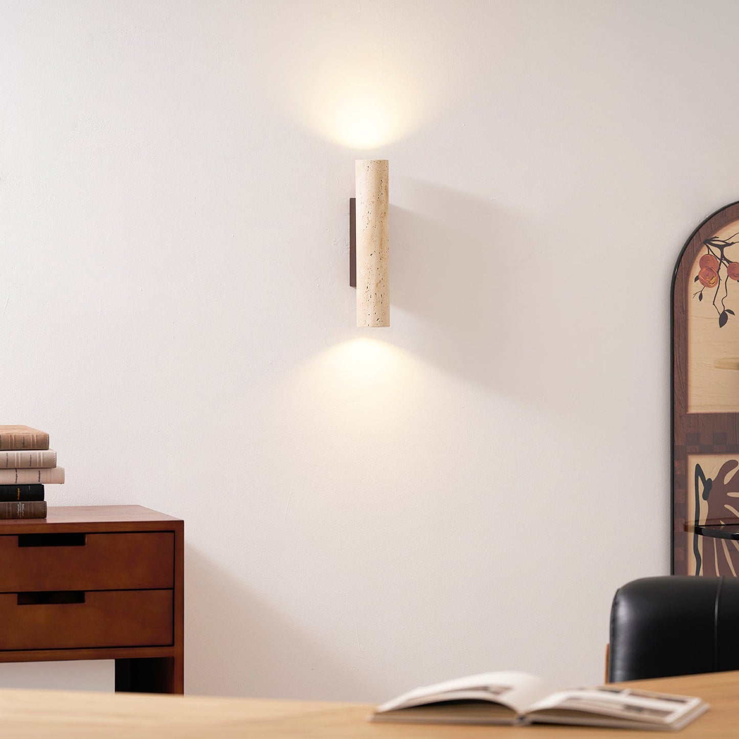 Solis Column Wall Lamp - Modern Design, Adjustable LED Brightness