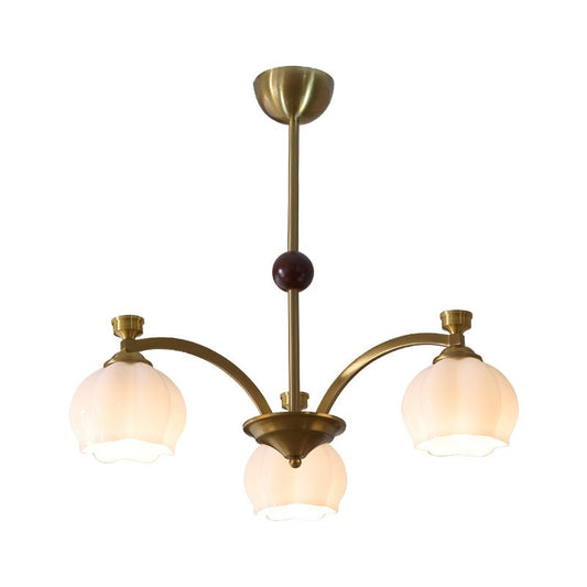 Corinne Arc Chandelier - Modern Design, Adjustable Height, LED Compati