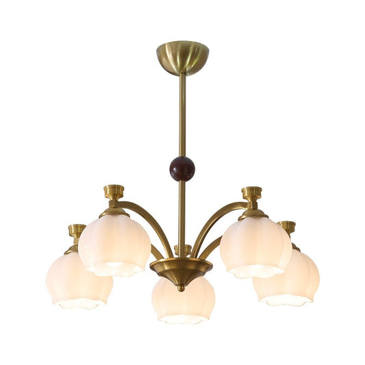 Corinne Arc Chandelier - Modern Design, Adjustable Height, LED Compati