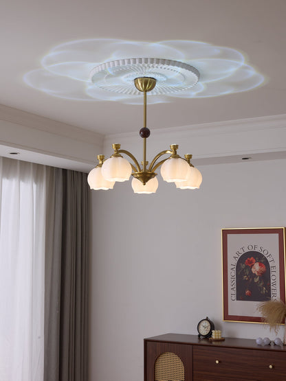 Corinne Arc Chandelier - Modern Design, Adjustable Height, LED Compati