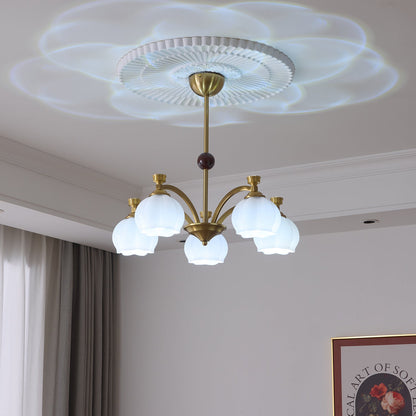 Corinne Arc Chandelier - Modern Design, Adjustable Height, LED Compati