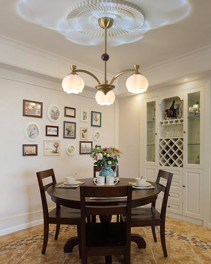 Corinne Arc Chandelier - Modern Design, Adjustable Height, LED Compati
