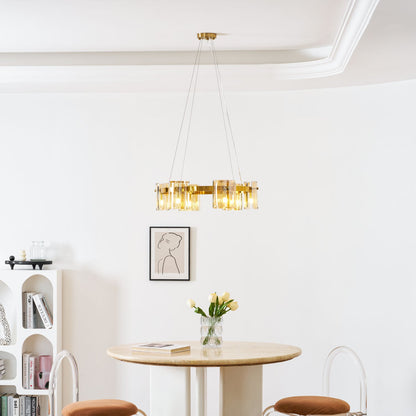 Corlota Modern Chandelier - Adjustable Height, Energy-Efficient LED