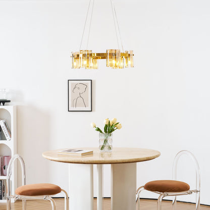 Corlota Modern Chandelier - Adjustable Height, Energy-Efficient LED