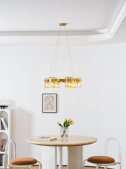 Corlota Modern Chandelier - Adjustable Height, Energy-Efficient LED