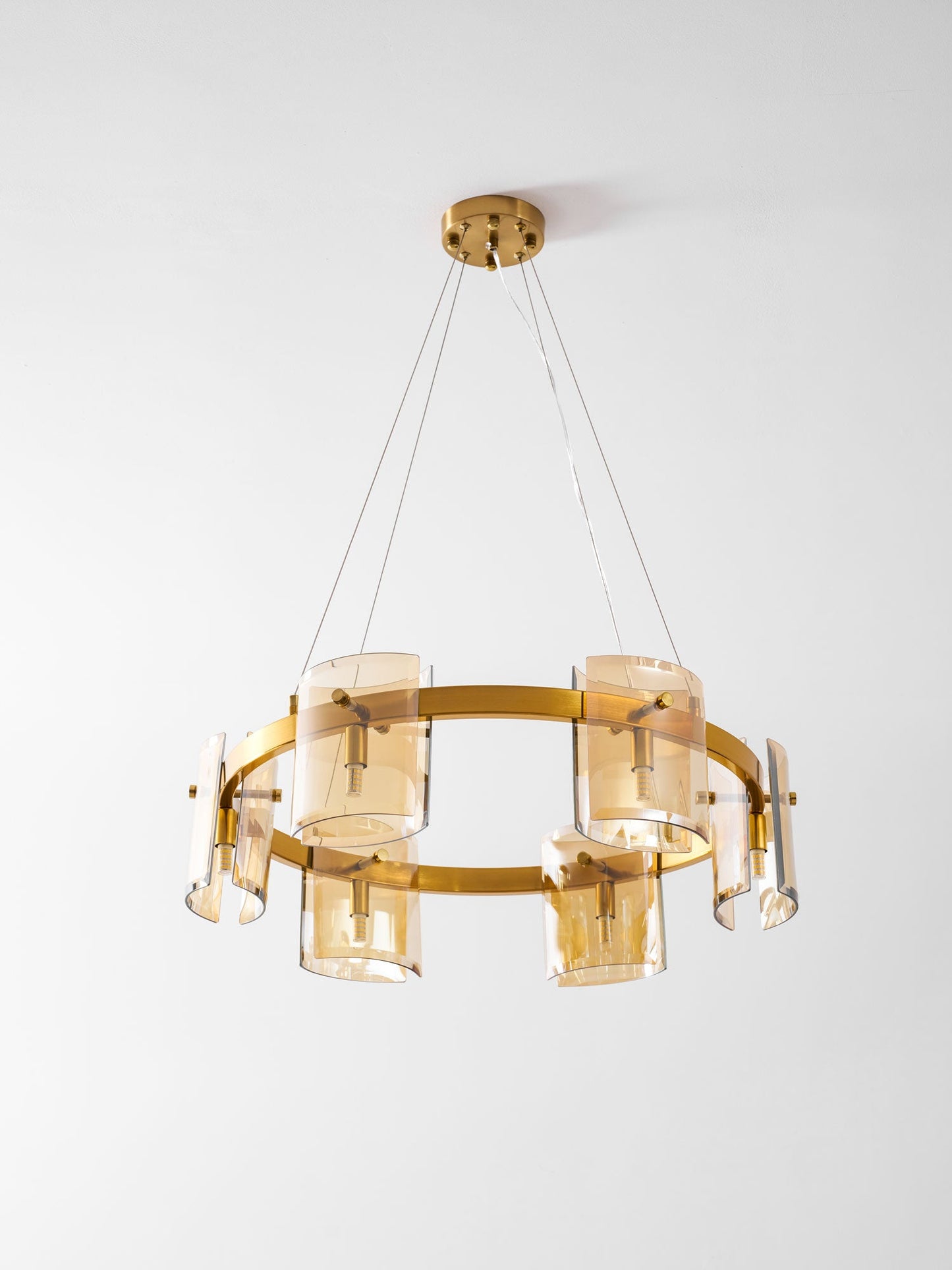 Corlota Modern Chandelier - Adjustable Height, Energy-Efficient LED
