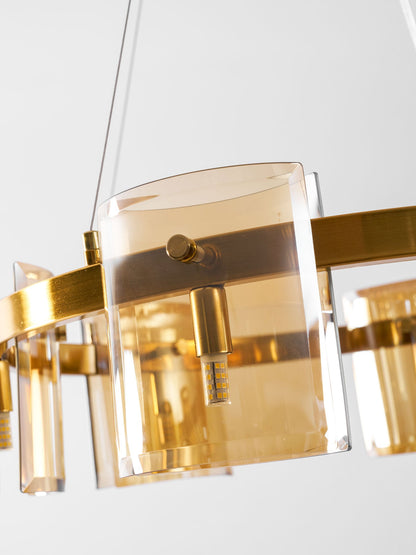 Corlota Modern Chandelier - Adjustable Height, Energy-Efficient LED