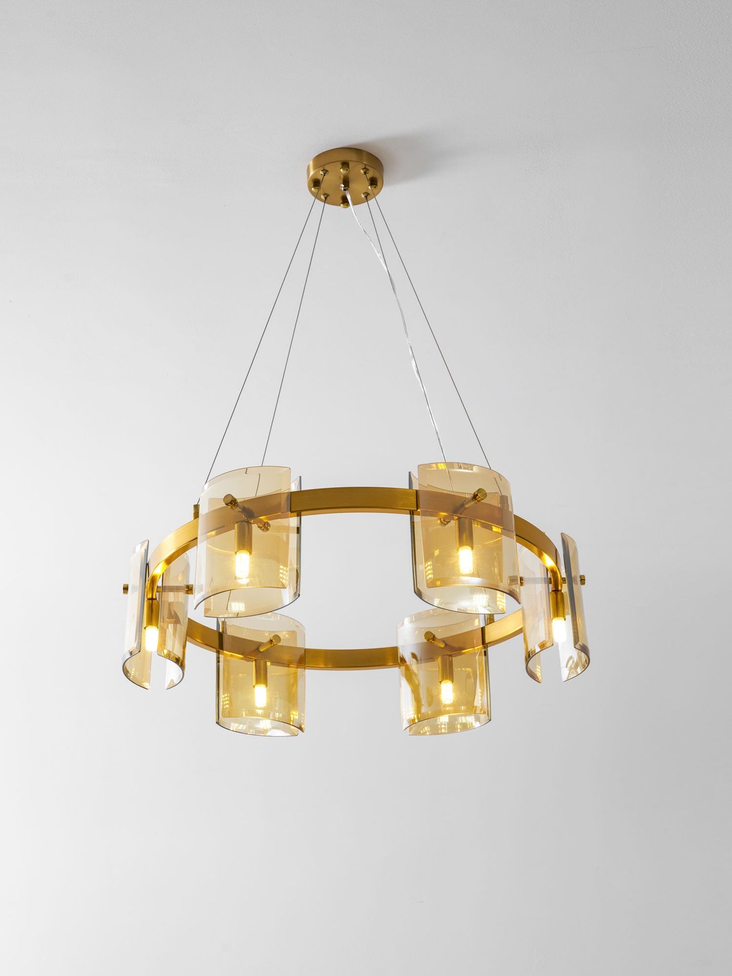 Corlota Modern Chandelier - Adjustable Height, Energy-Efficient LED