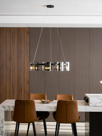 Corlota Modern Chandelier - Adjustable Height, Energy-Efficient LED