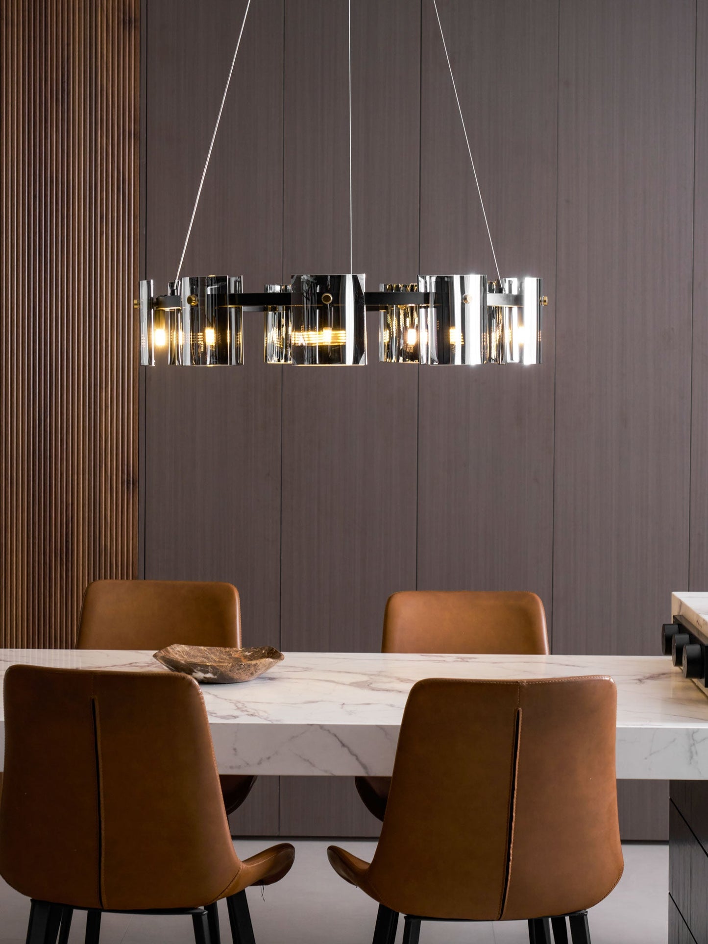 Corlota Modern Chandelier - Adjustable Height, Energy-Efficient LED