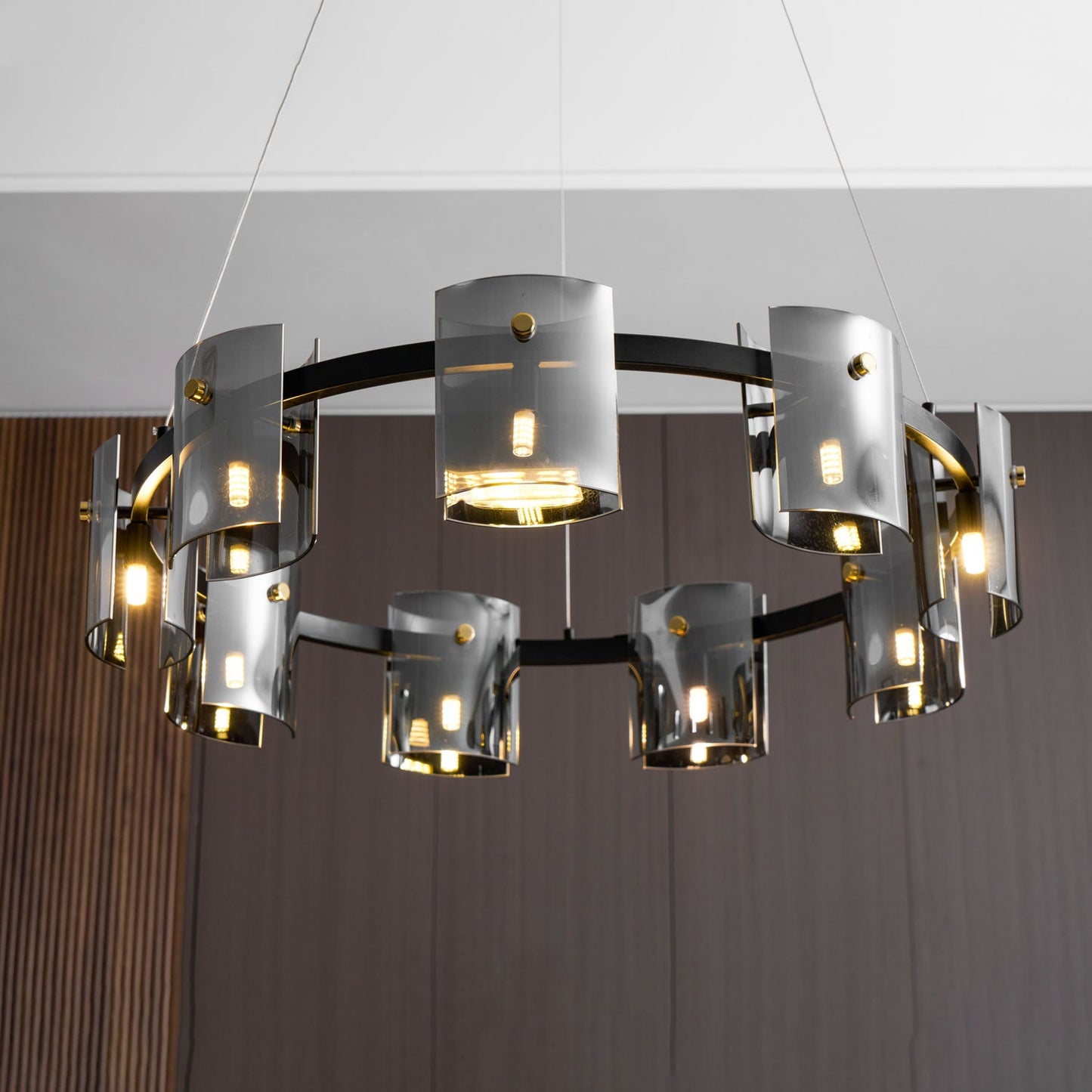 Corlota Modern Chandelier - Adjustable Height, Energy-Efficient LED