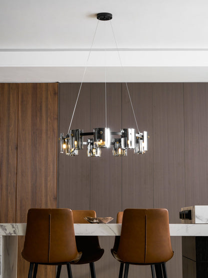 Corlota Modern Chandelier - Adjustable Height, Energy-Efficient LED