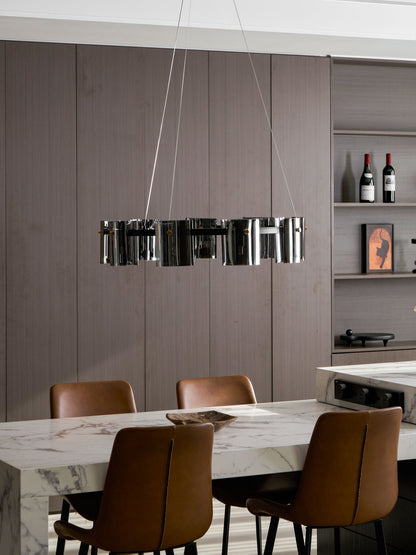 Corlota Modern Chandelier - Adjustable Height, Energy-Efficient LED