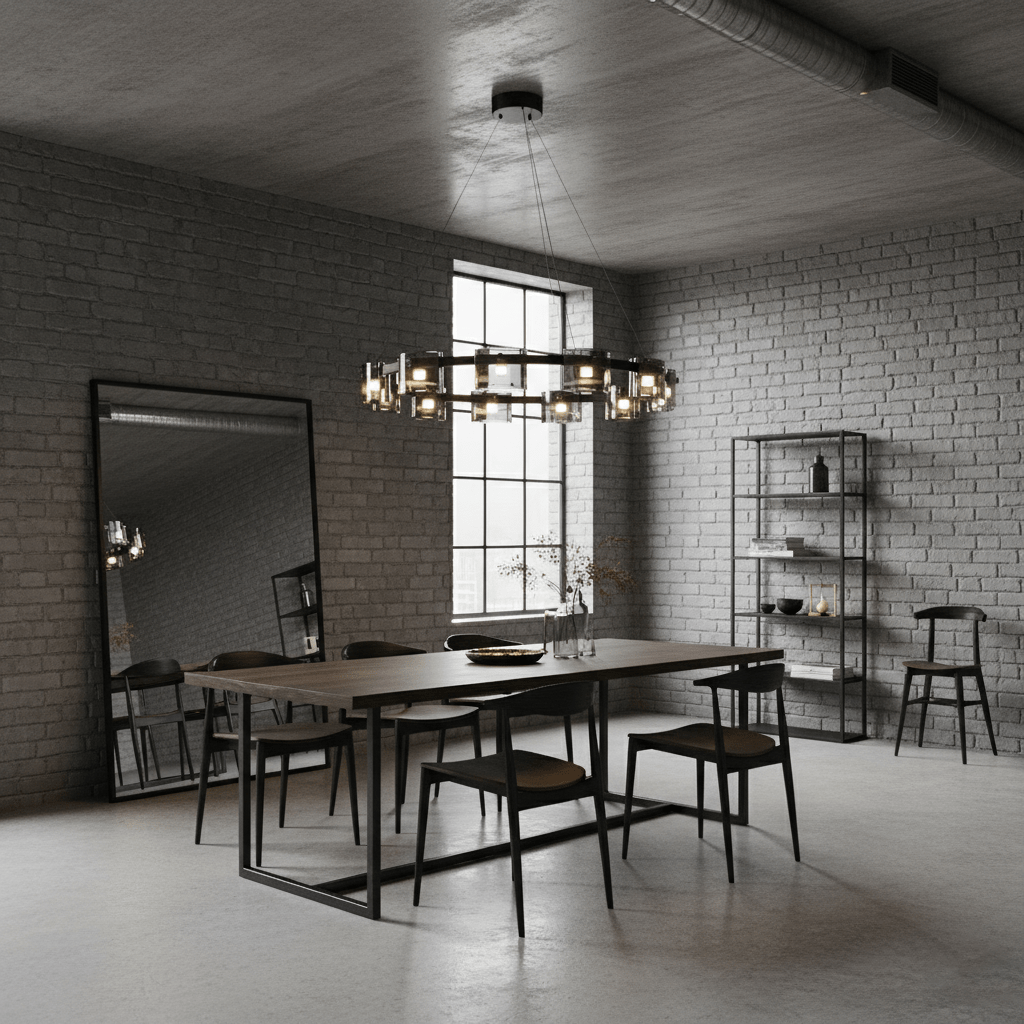 Corlota Modern Chandelier - Adjustable Height, Energy-Efficient LED