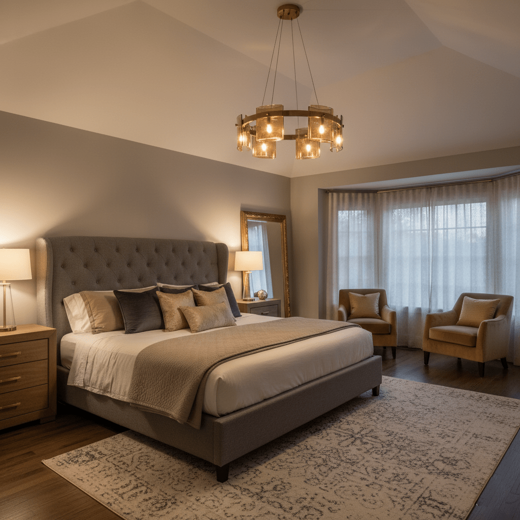 Corlota Modern Chandelier - Adjustable Height, Energy-Efficient LED