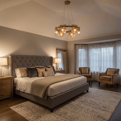Corlota Modern Chandelier - Adjustable Height, Energy-Efficient LED