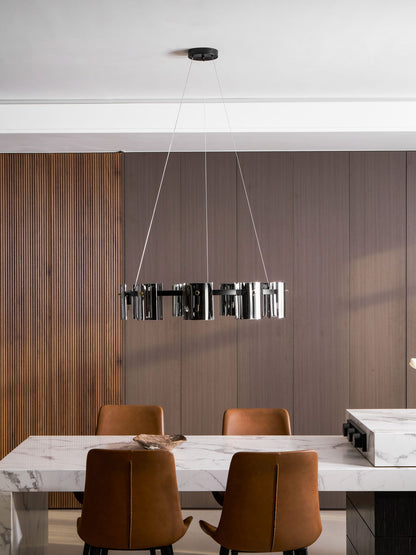 Corlota Modern Chandelier - Adjustable Height, Energy-Efficient LED