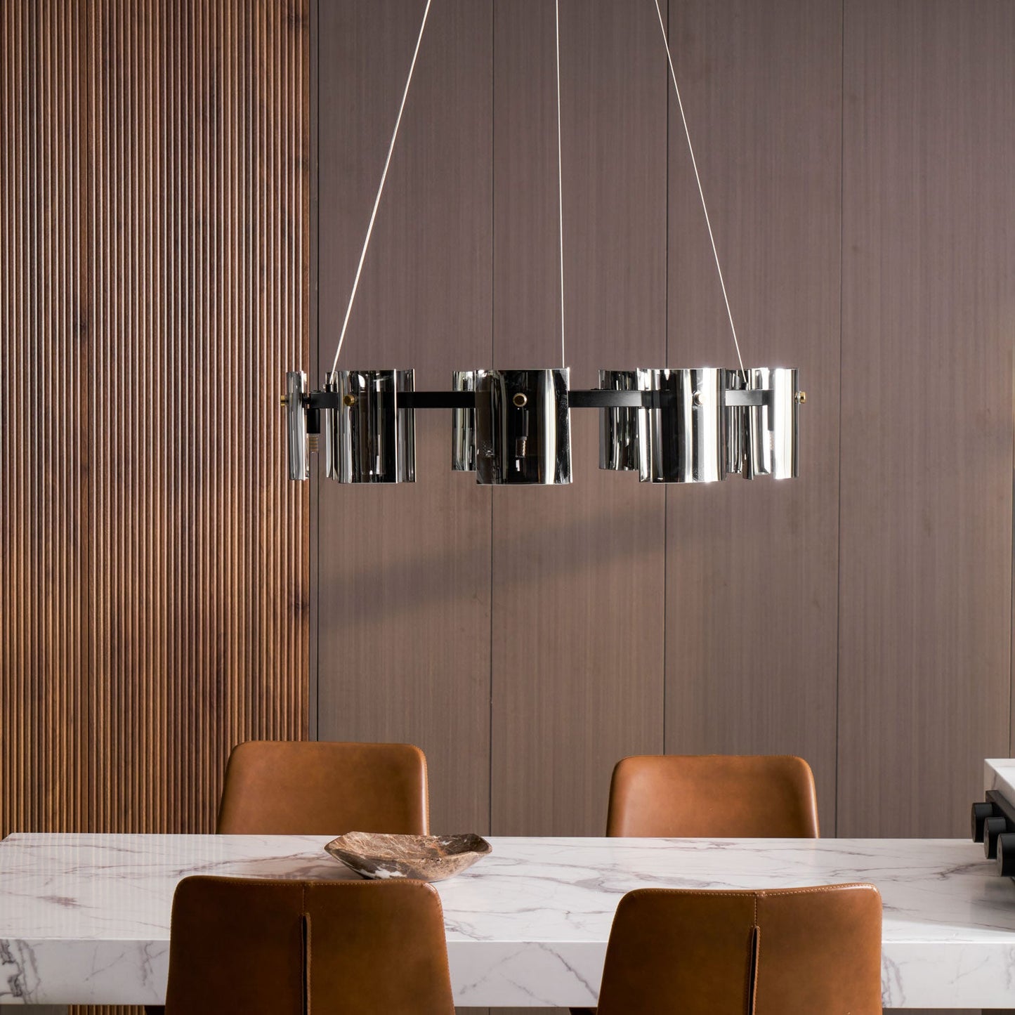 Corlota Modern Chandelier - Adjustable Height, Energy-Efficient LED