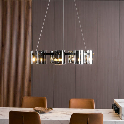 Corlota Modern Chandelier - Adjustable Height, Energy-Efficient LED