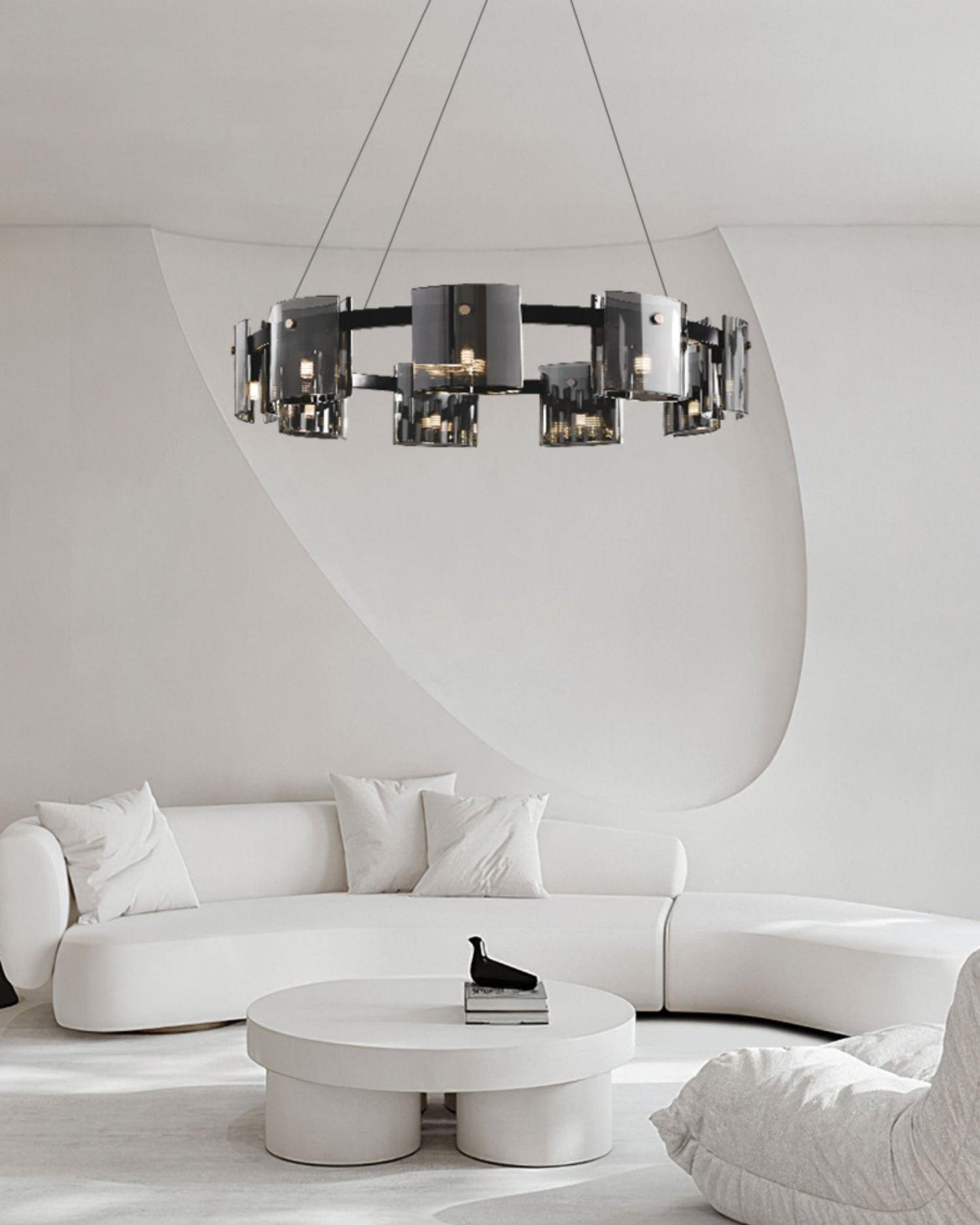 Corlota Modern Chandelier - Adjustable Height, Energy-Efficient LED
