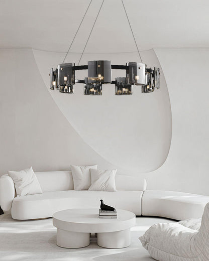 Corlota Modern Chandelier - Adjustable Height, Energy-Efficient LED