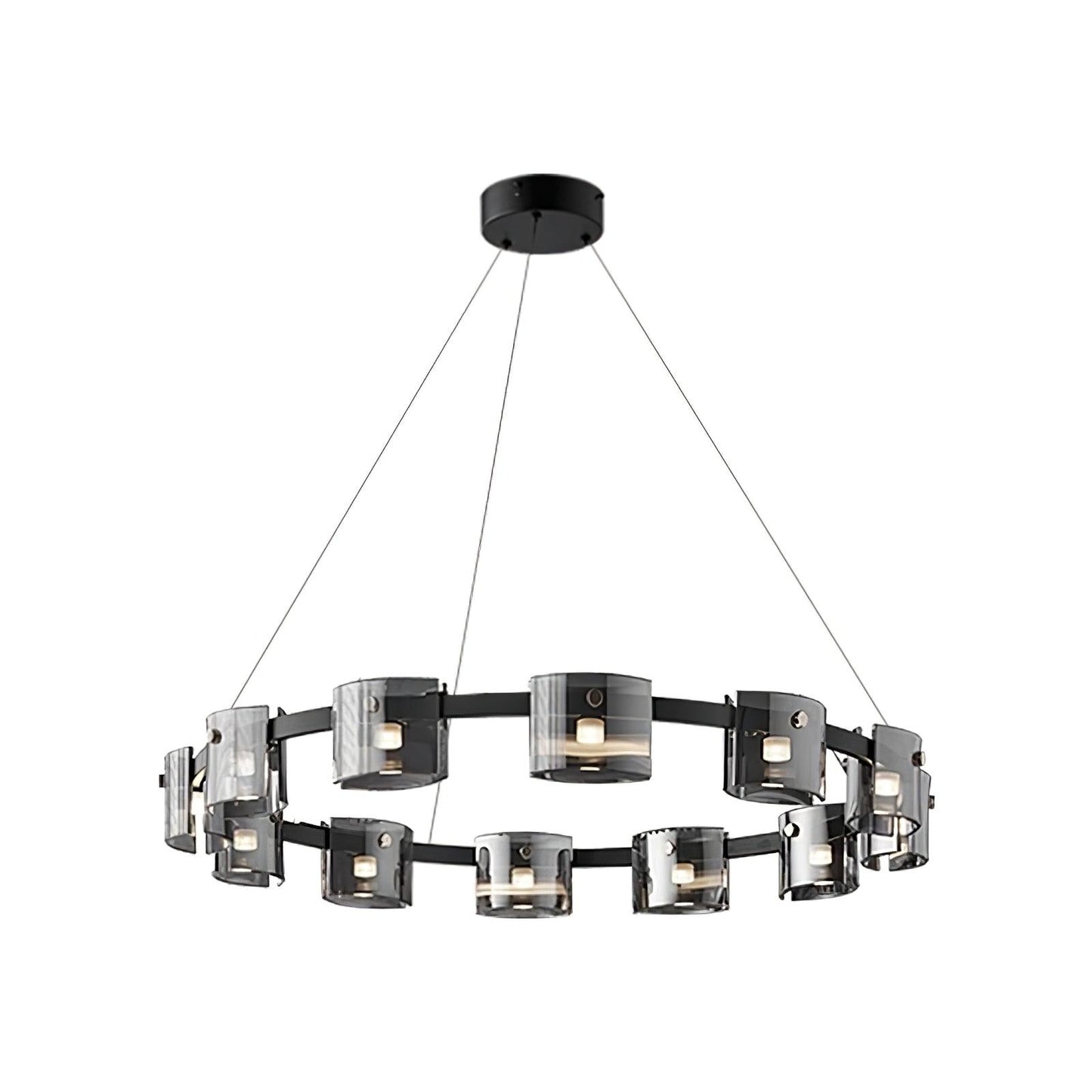 Corlota Modern Chandelier - Adjustable Height, Energy-Efficient LED