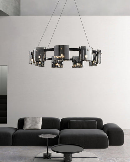 Corlota Modern Chandelier - Adjustable Height, Energy-Efficient LED