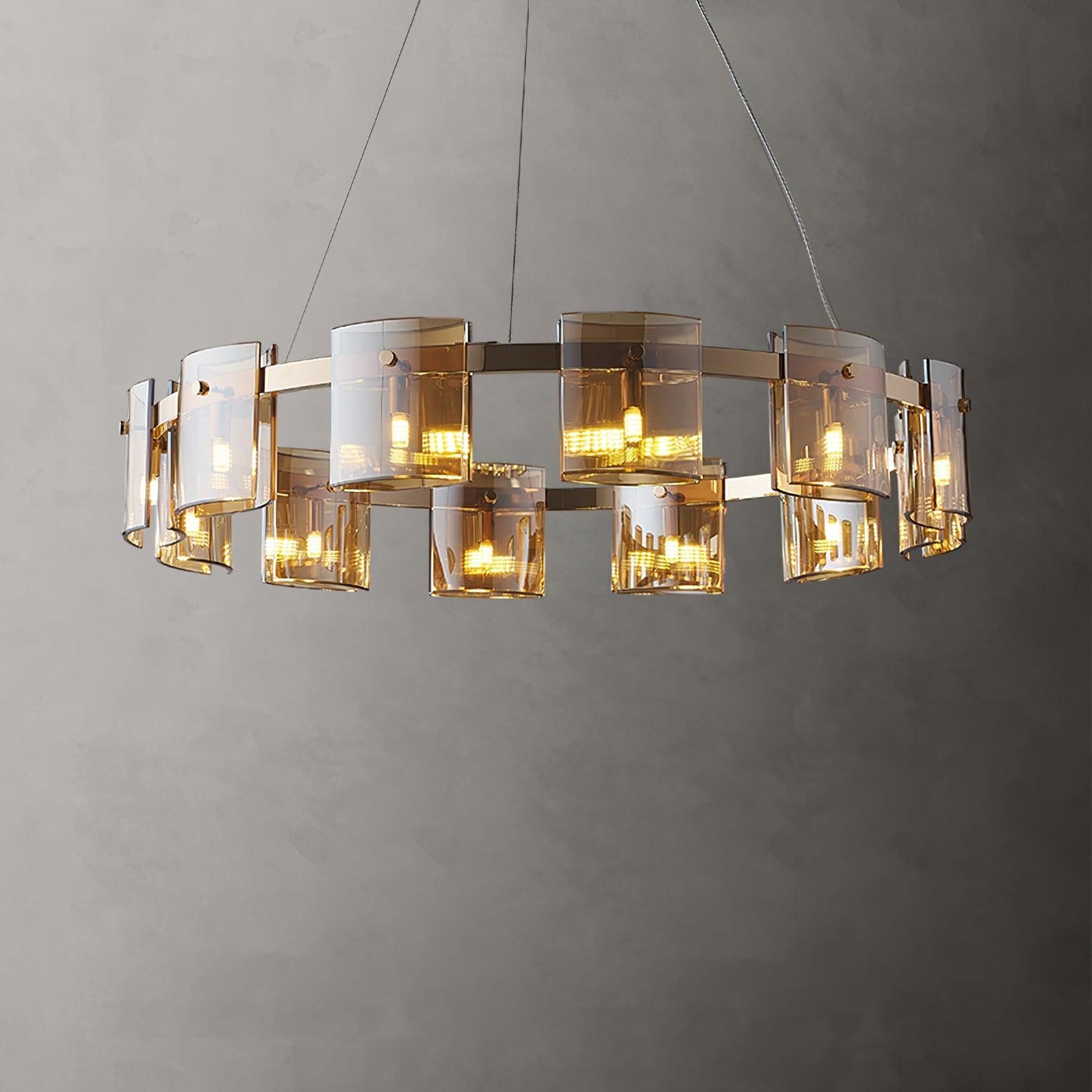 Corlota Modern Chandelier - Adjustable Height, Energy-Efficient LED