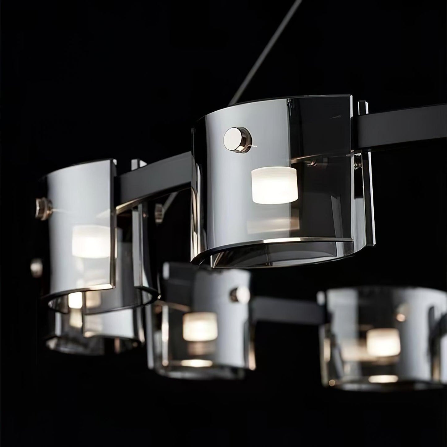 Corlota Modern Chandelier - Adjustable Height, Energy-Efficient LED