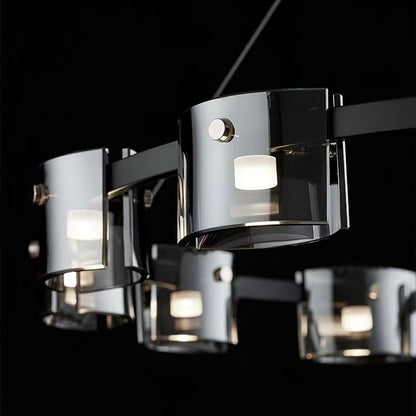 Corlota Modern Chandelier - Adjustable Height, Energy-Efficient LED